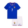 Officiële Voetbalshirt + Korte Broek Frankrijk Griezmann 7 Thuis EK 2024 - Kids